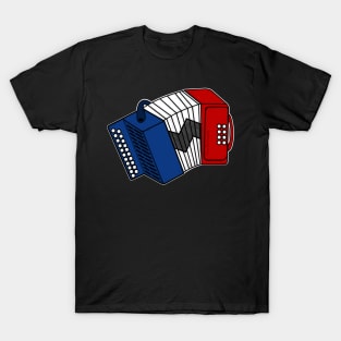 Accordion French Flag Accordionist France Musician T-Shirt